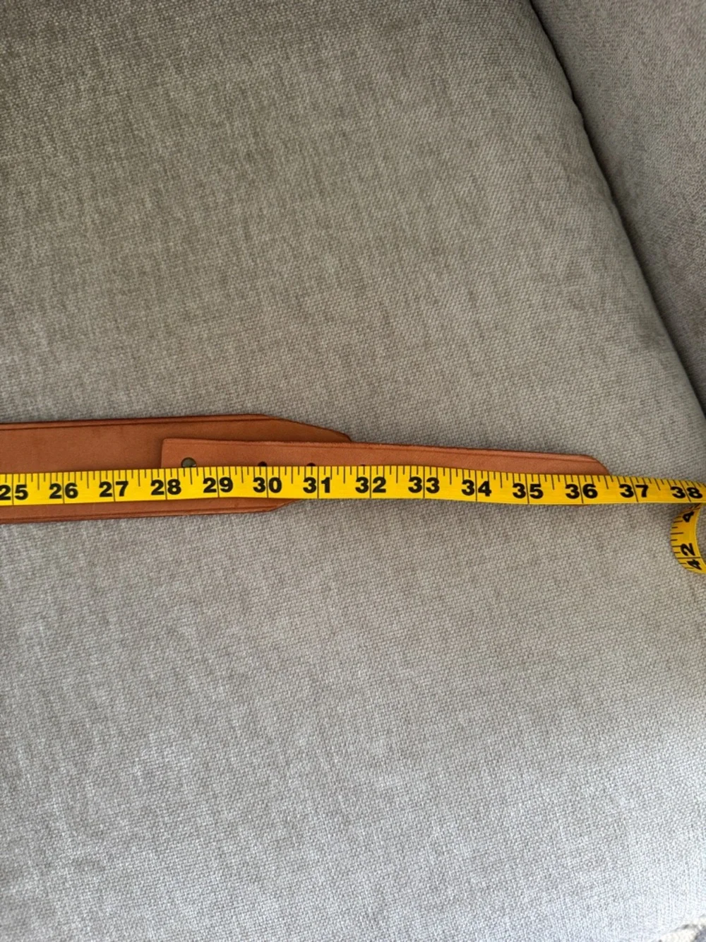 Like New J.Crew Waist Belt in Tan with Brass Buckle - Picture 5 of 6